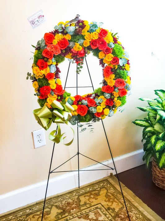Sympathy Standing Wreath