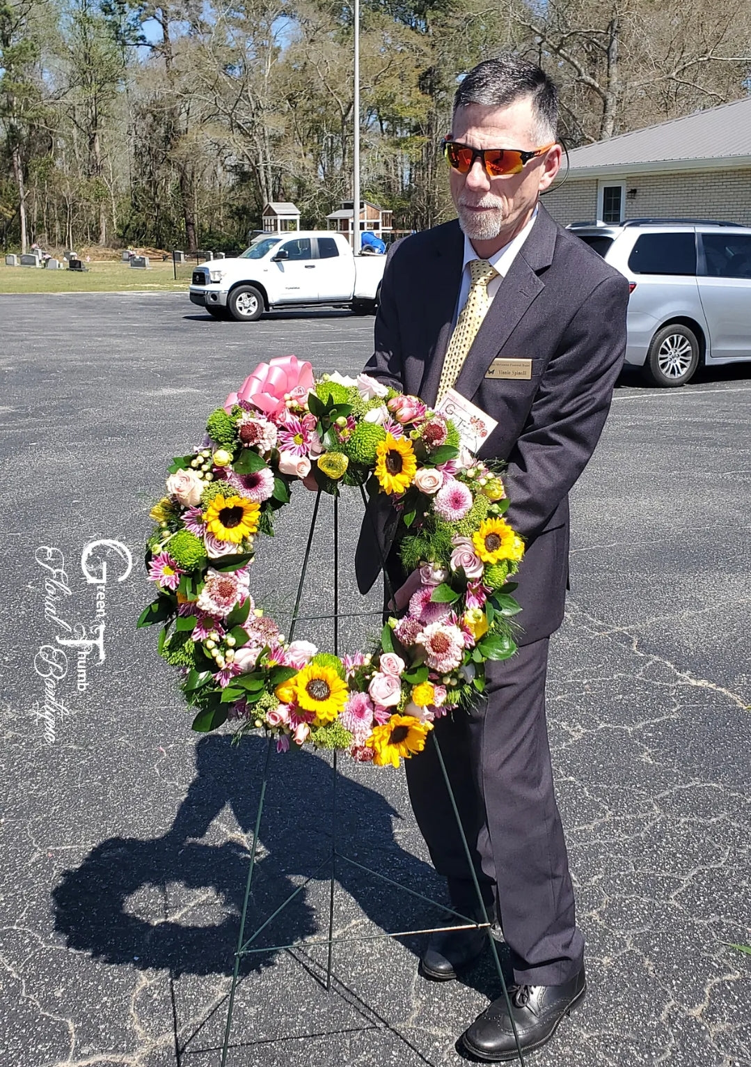 Sympathy Standing Wreath