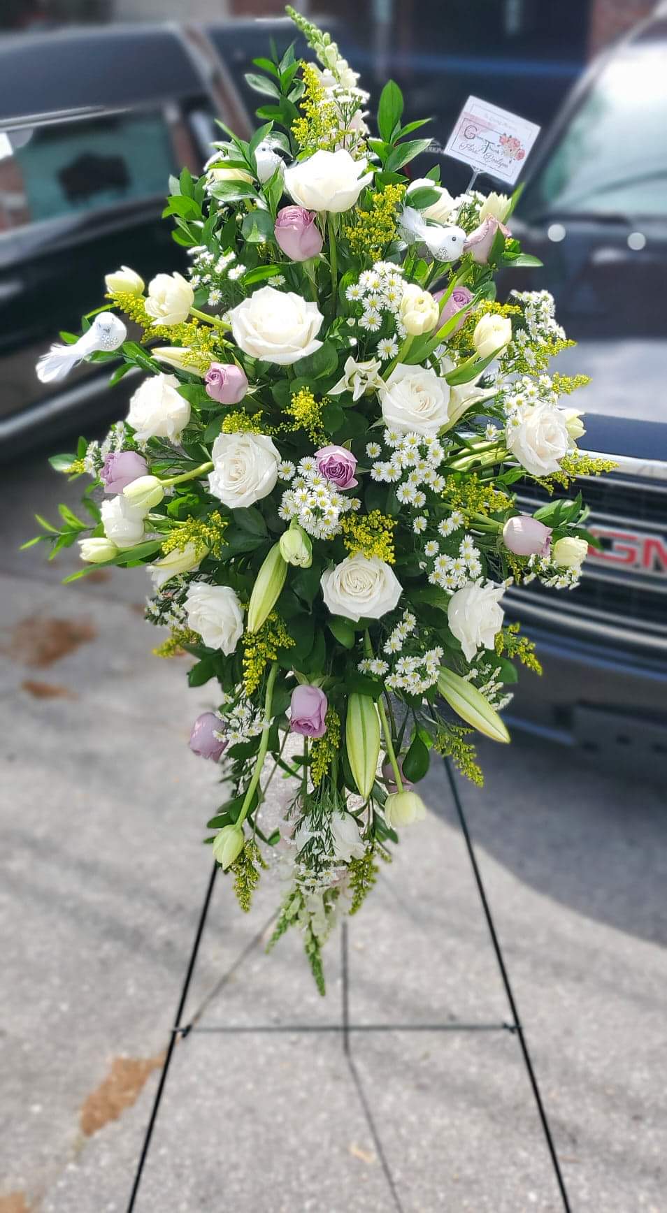 Sympathy Standing Spray Tribute