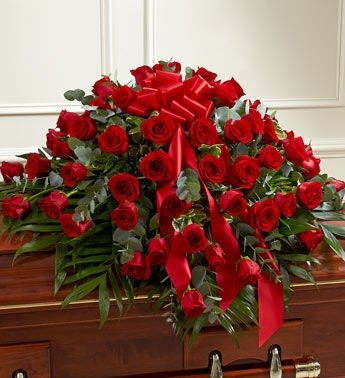 3 Dozen Rose Sympathy Casket Spray