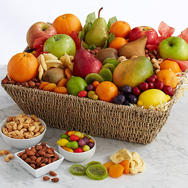 Fresh Fruit & Nut Gift Basket